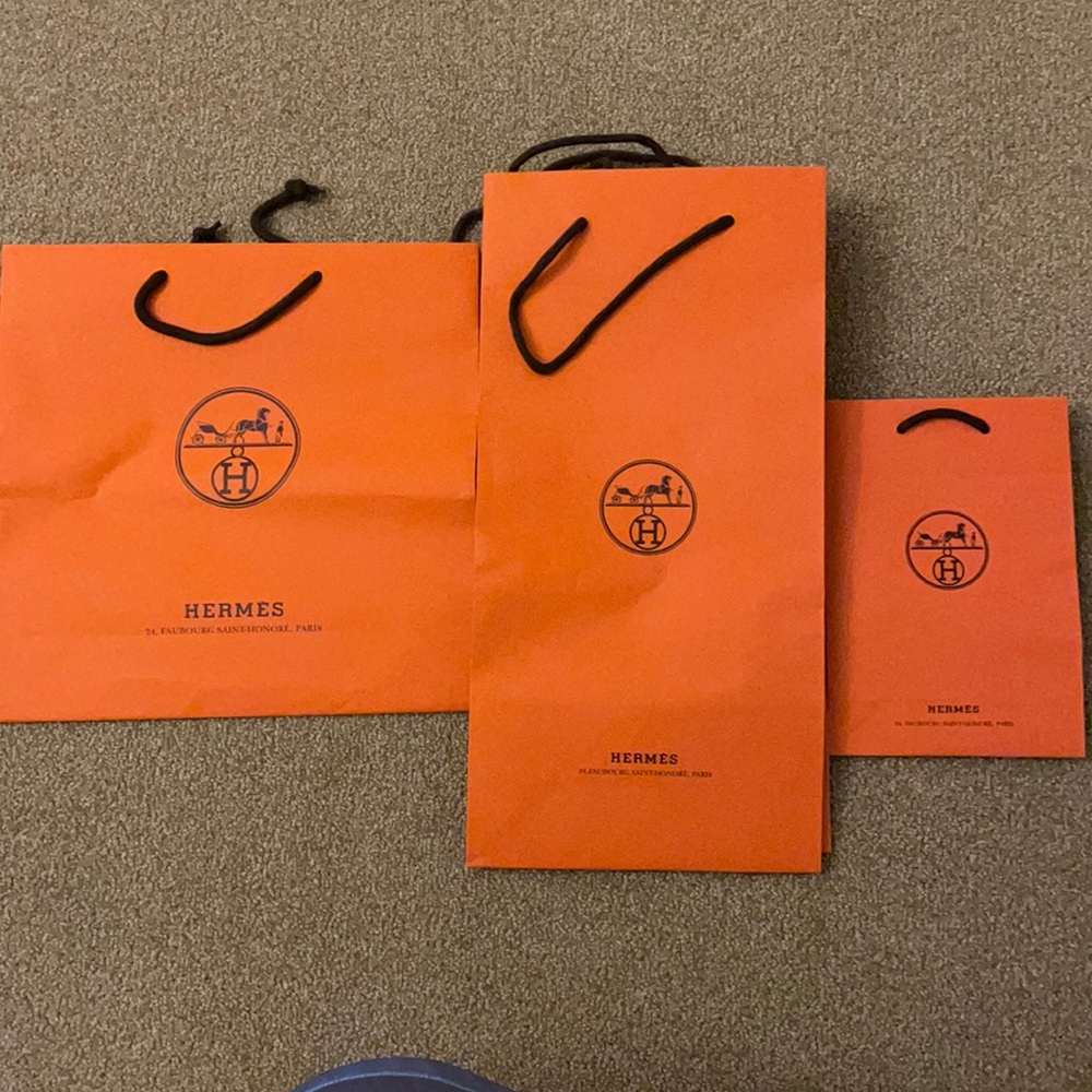 Small Hermes shopping bags